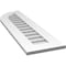 Ekena Millwork Quarter Round Top Left Surface Mount PVC Gable Vent w/ 3-1/2"W x 1"P Standard Frame, 12"W x 42"H GVPQL12X4201SN - alternate 2